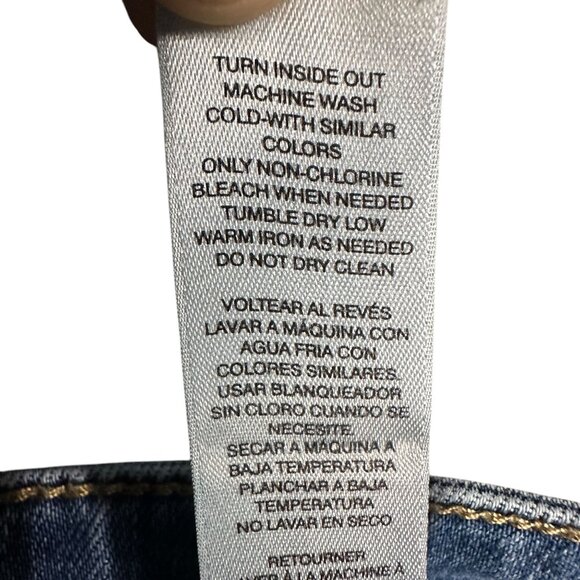 Chicos Womens 2/12 Platinum Boyfriend Jeans Light Wash Denim Distressed Stretch - Picture 6 of 13